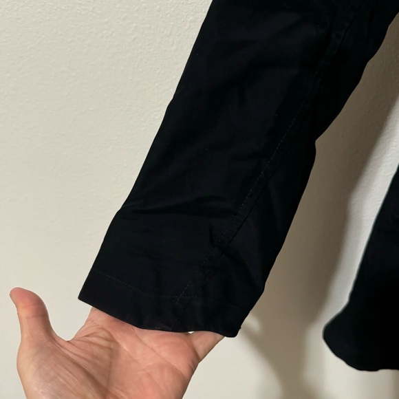 The North Face Laney Trench Coat Black DryVent Cinch Waist Hood Longline X-Small - Picture 6 of 15